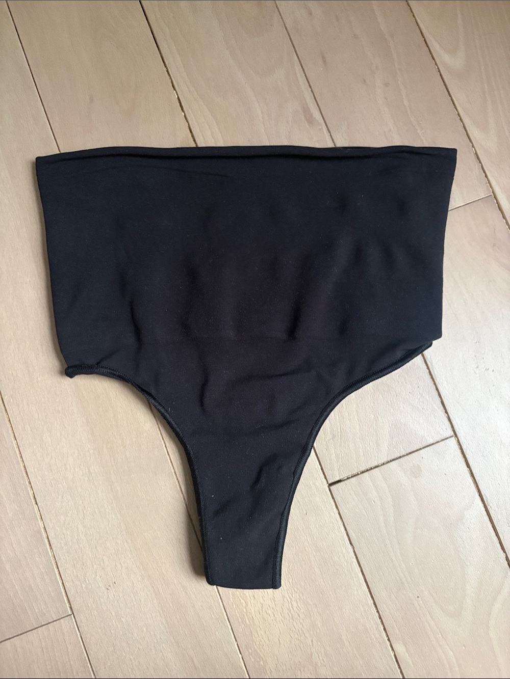 SKIMS Black High-Waist Thong Bottoms